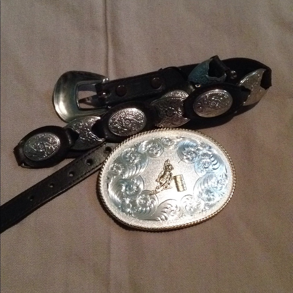 Montana silver belt and buckle
